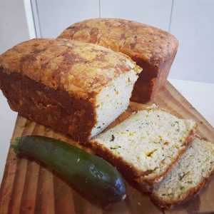 Cheesy Zucchini, Seed & Basil Bread Loaf -  Low Carb - Wheat and gluten free, no added sugar