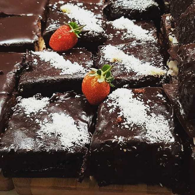 Double Dipped Brownies - Low Carb - Wheat and gluten free, no added sugar
