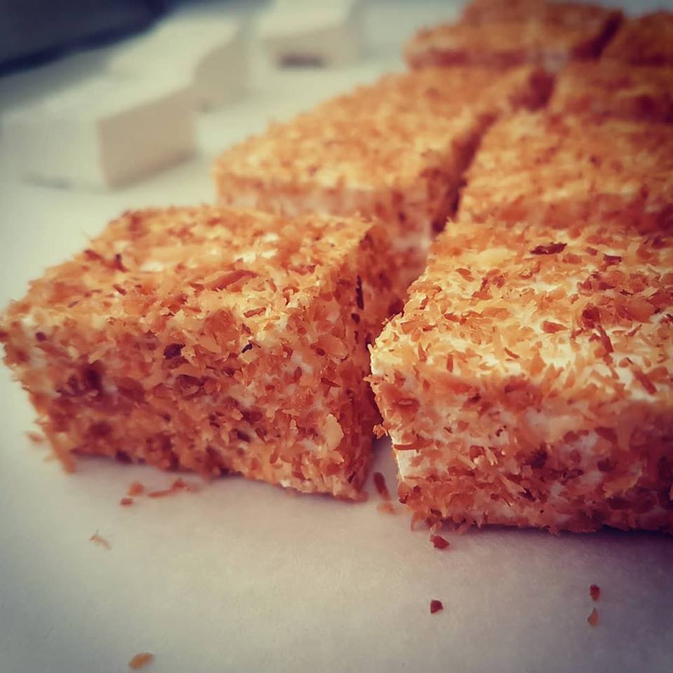 Marshmallows with Toasted coconut -  Low Carb - Wheat and gluten free, no added sugar