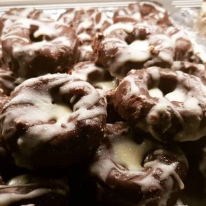 Pure Chocolate Donuts -  Low Carb- Wheat and gluten free, no added sugar.