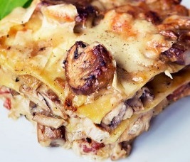 Chicken and Mushroom Lasagne - Low Carb - Wheat and gluten free, no added sugar
