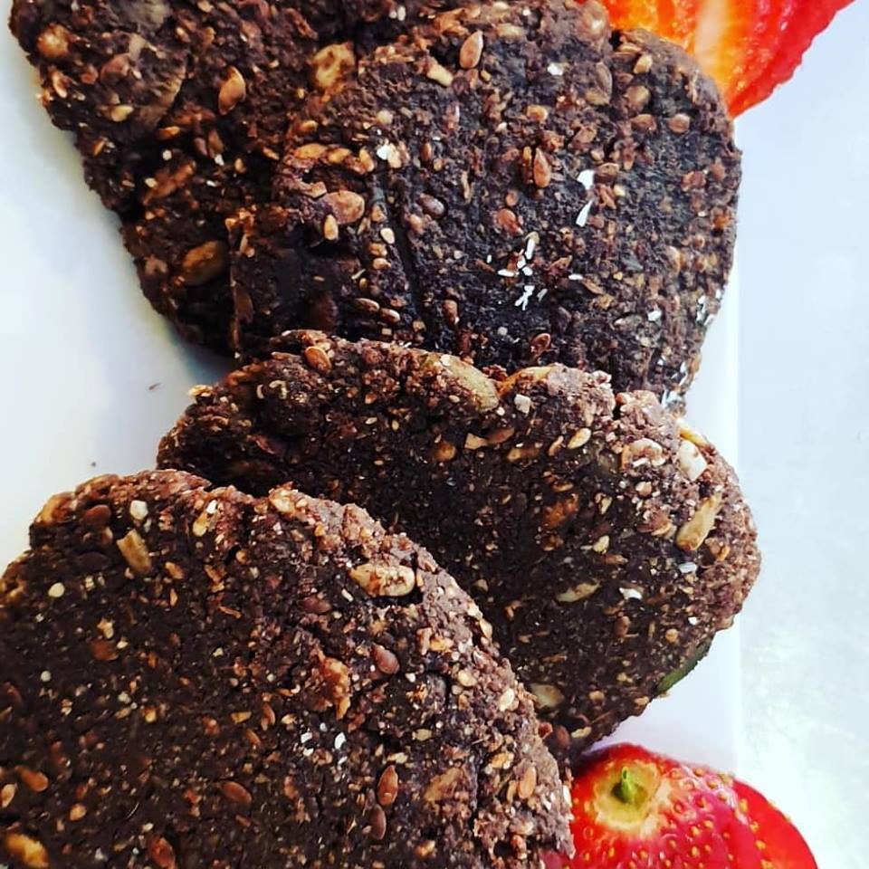 Vegan Nut butter Crunchies - Low Carb - Wheat Free - Gluten Free - No added Sugar