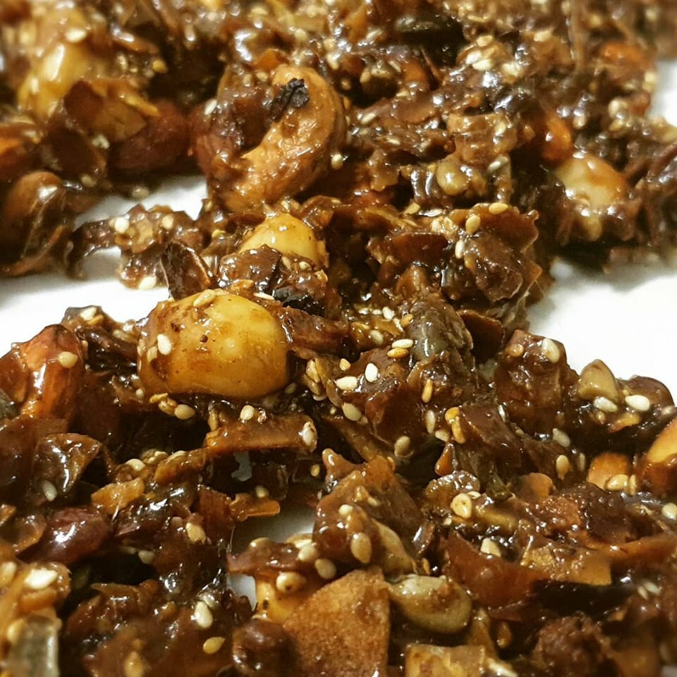 Candied Nutty Muesli Clusters- Low Carb - Wheat Free - Gluten Free - No added Sugar