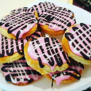 Keto Vanilla Coated Cookies - Low Carb - Wheat Free - Gluten Free - No added Sugar