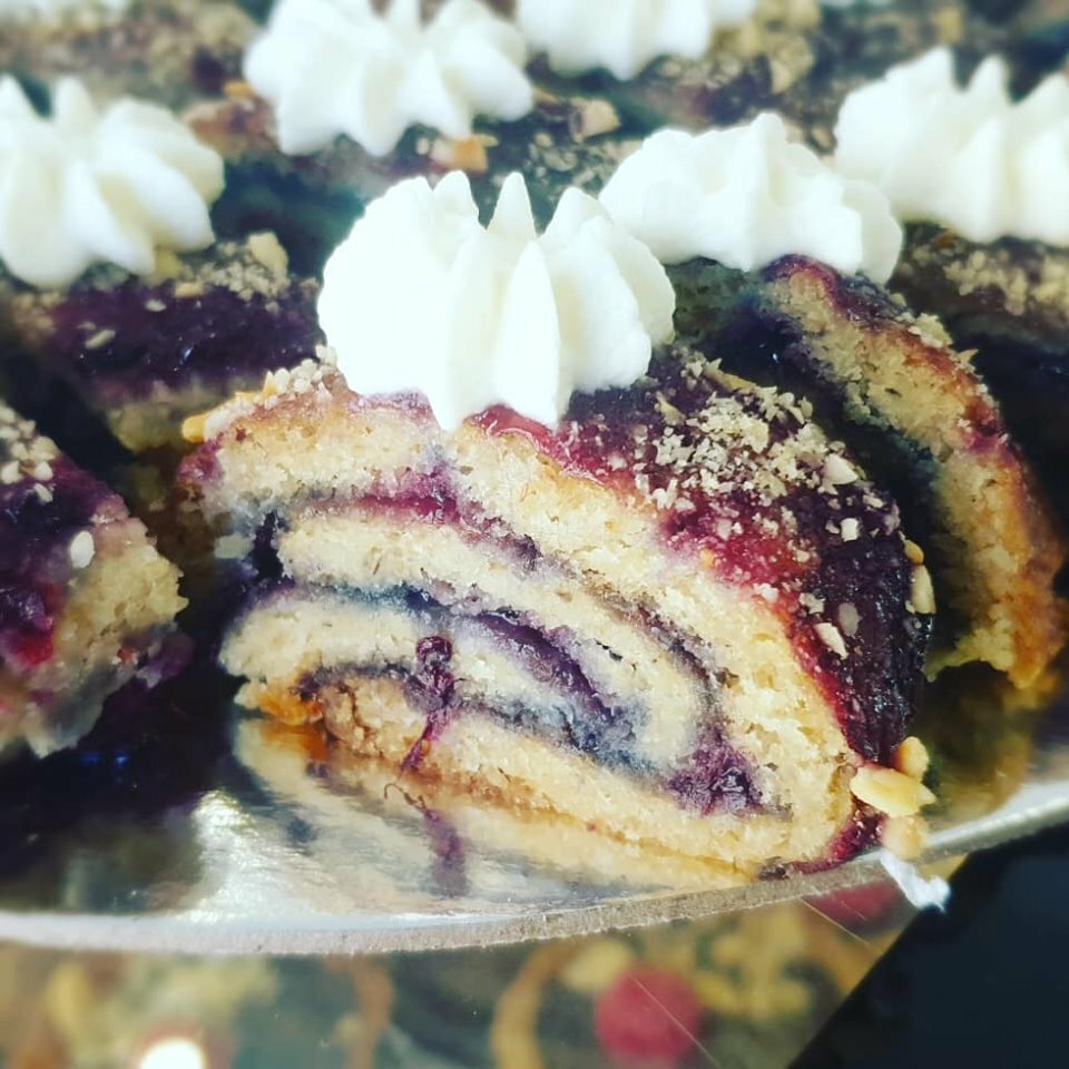 Keto berry jam Rolls - Low Carb- Wheat Free- Gluten Free- No added sugar